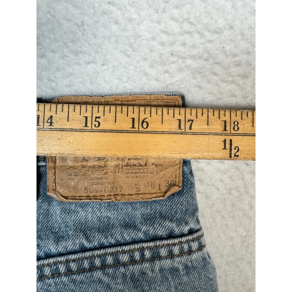 Levi's Jeans Mens 36 Fits 34x29 Blue 509-0217 Denim Orange Tab